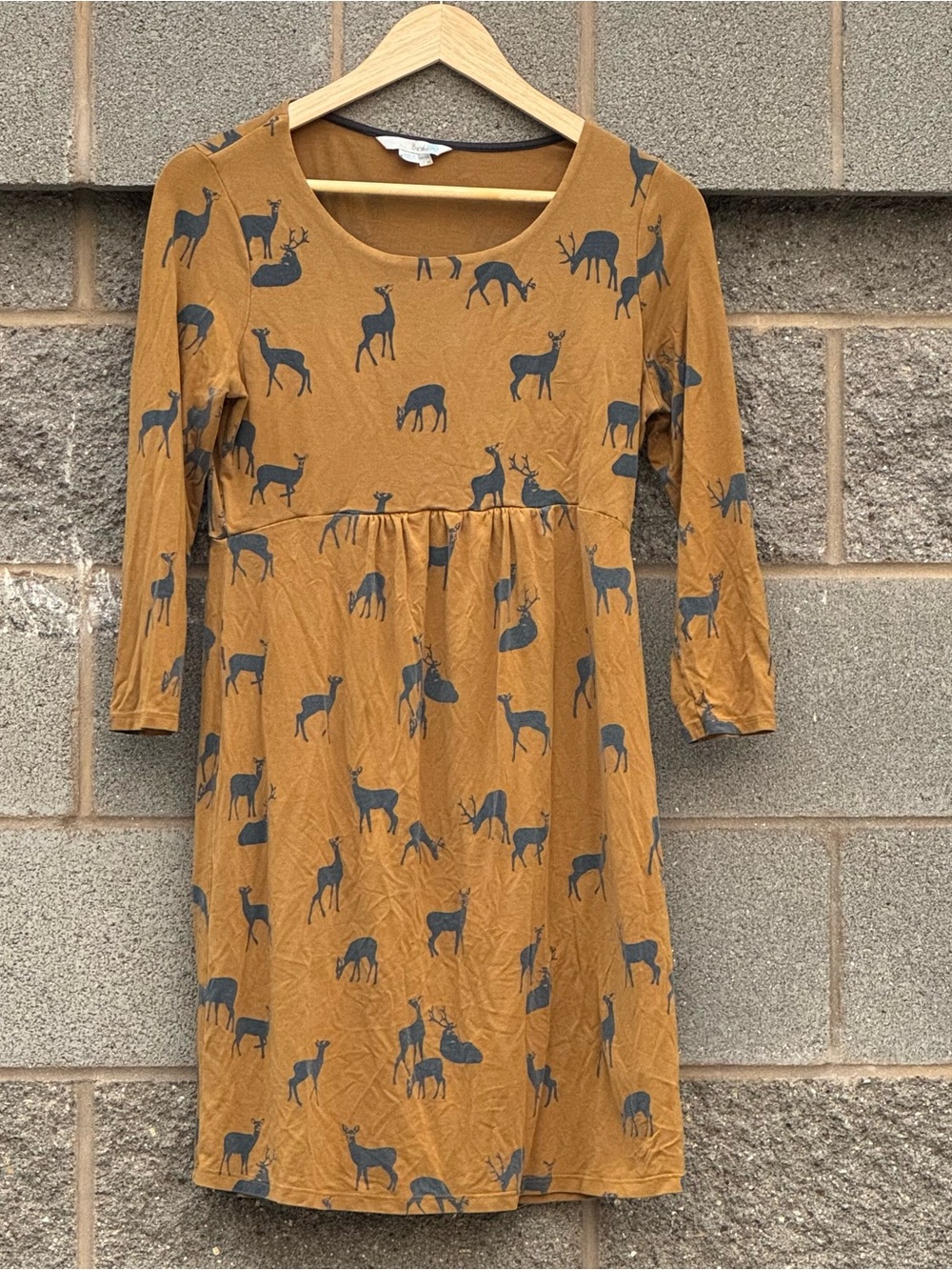 Women’s Boden Oh Deer Fit & Flare Jersey Dress 8